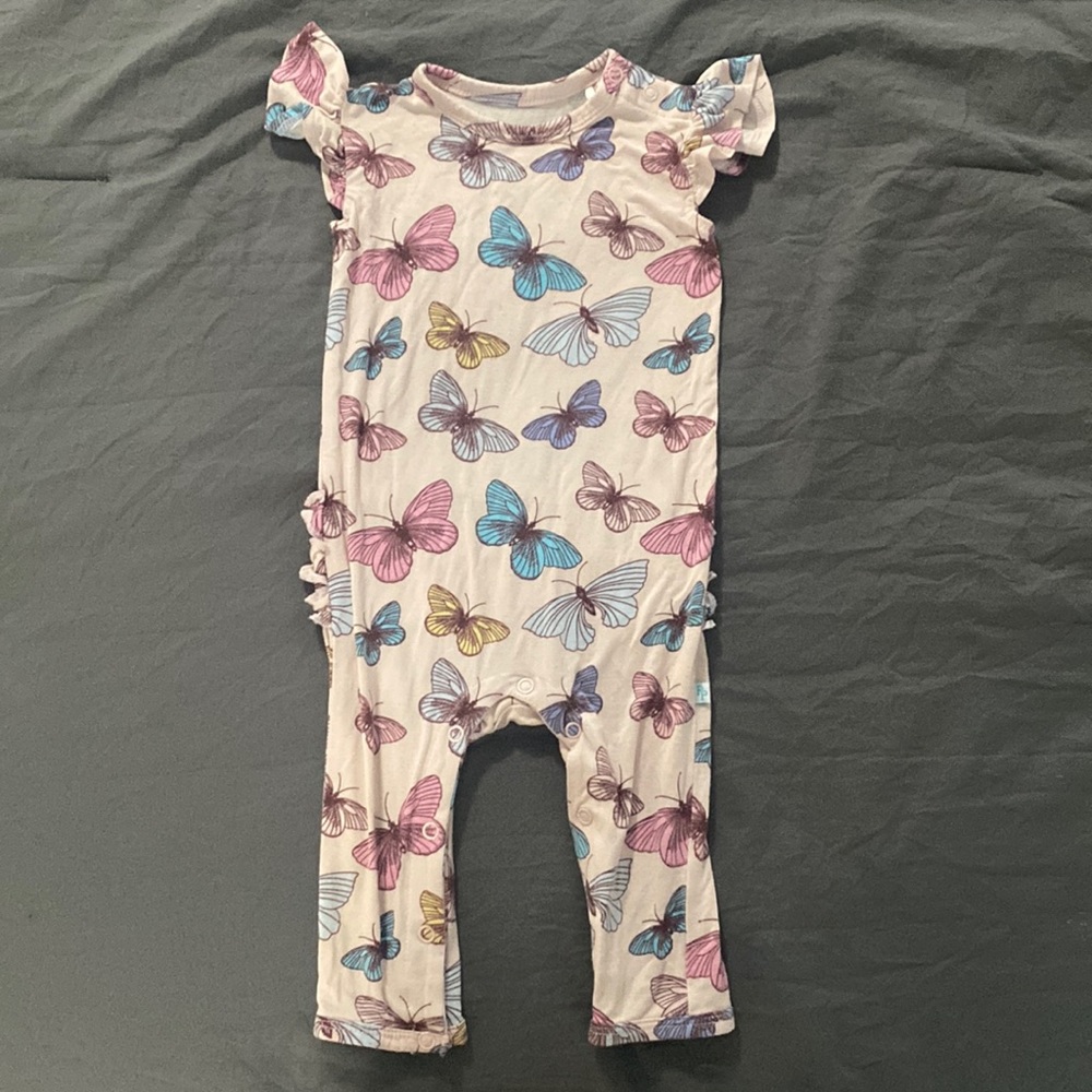 Posh Peanut Nora Romper 6-9M